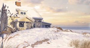 Winter im kleinen Fördehaus